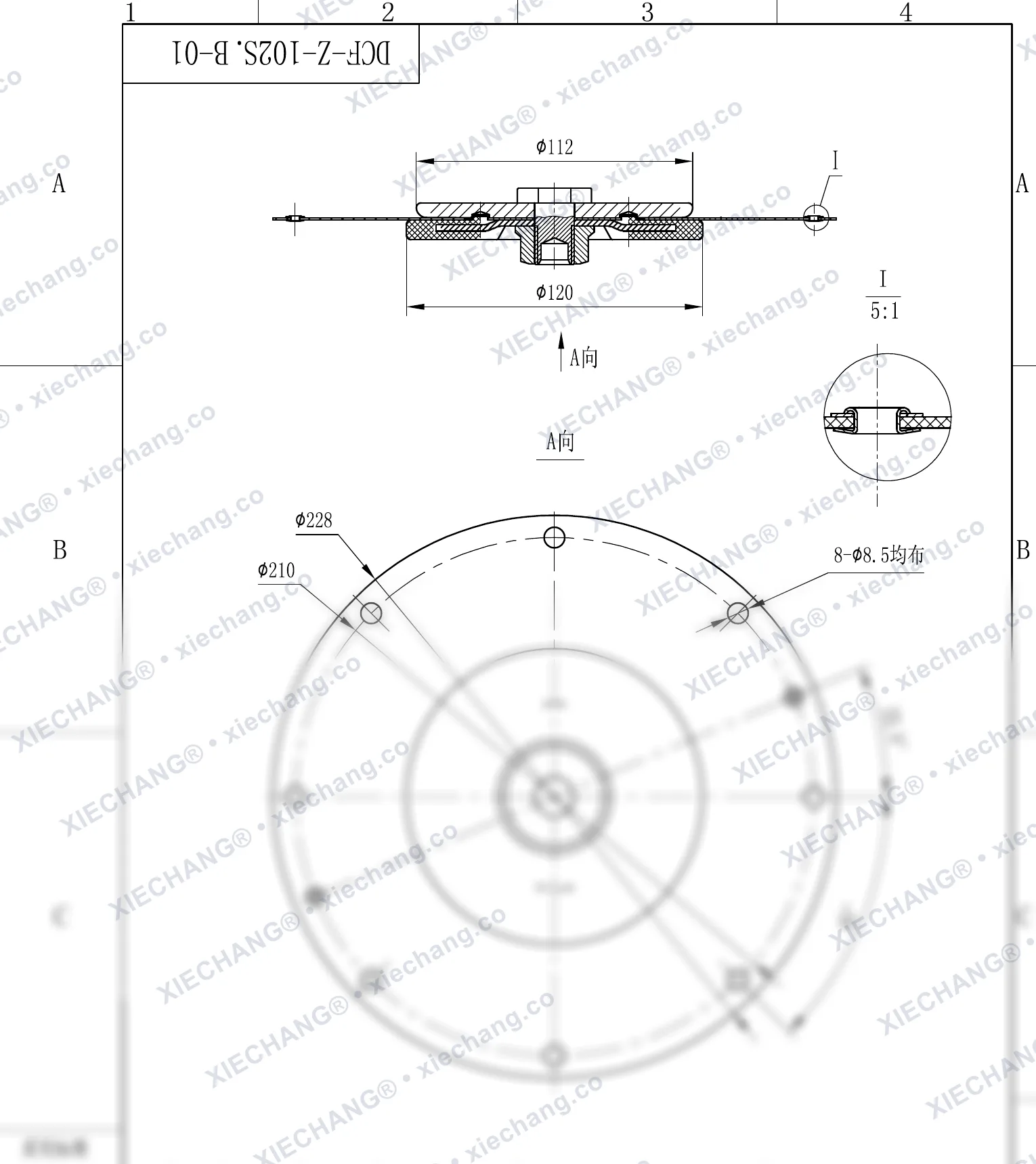 DCF-Z-102S.B-01 · 4" — Plan d'assemblage