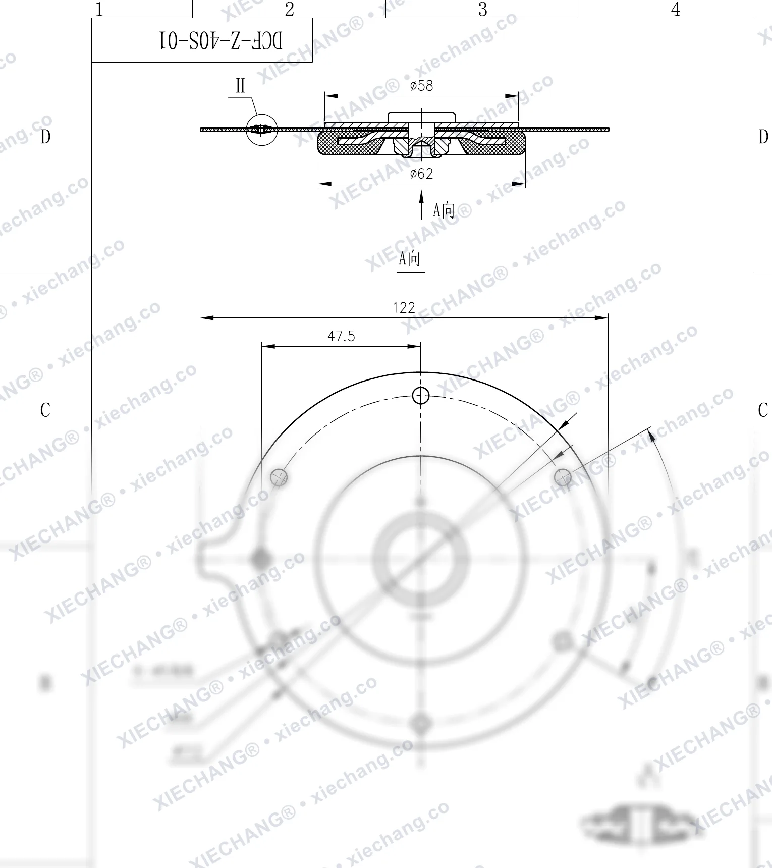 DCF-Z-40S-01 · DN40 — Plan d'assemblage