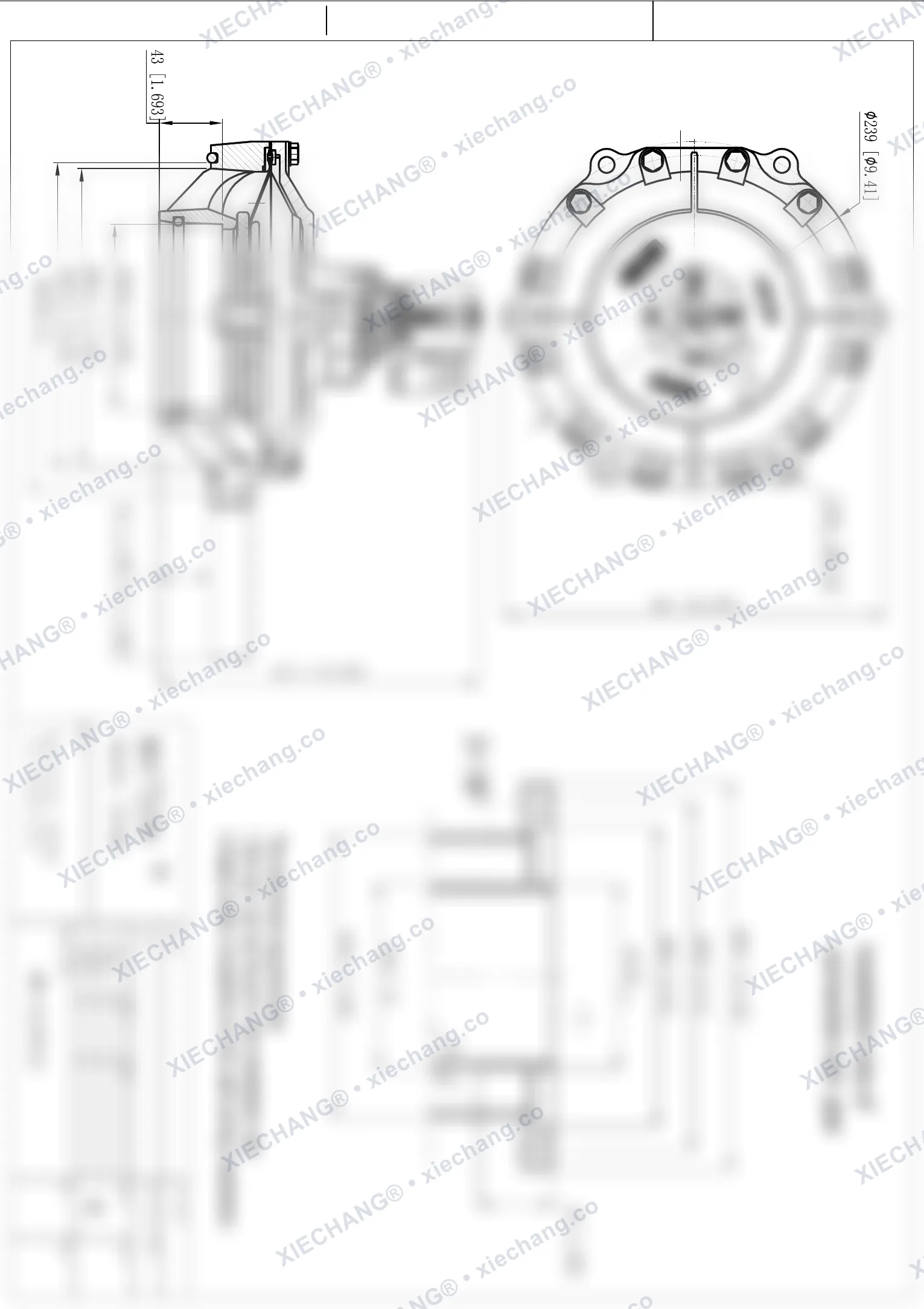 WPS-CA/EP115 · vanne immergée — Plan d'installation