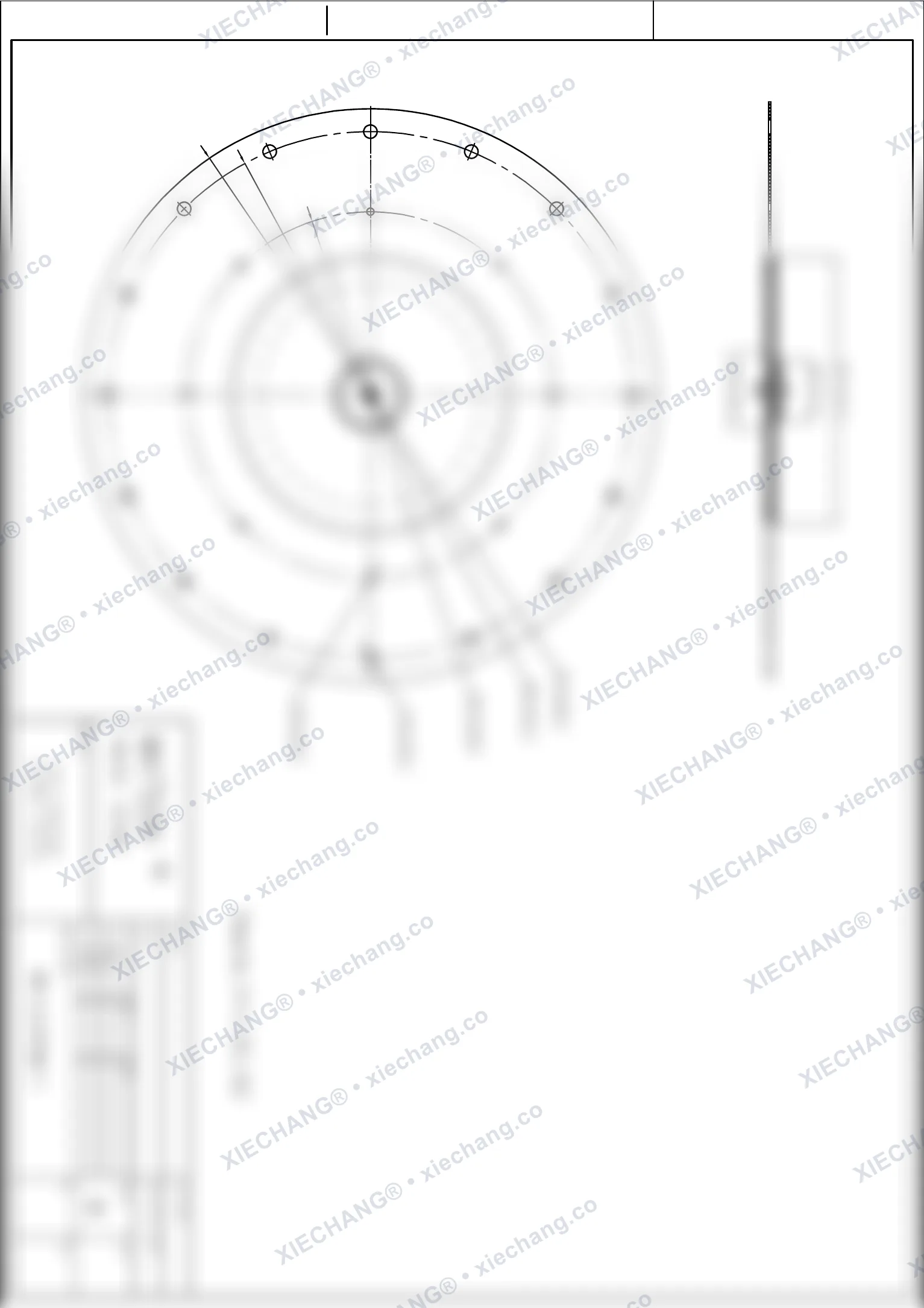 WPS-CA/EP300/I · 12 inch · premier étage · assemblage de membrane de grande vanne — Plan d'assemblage