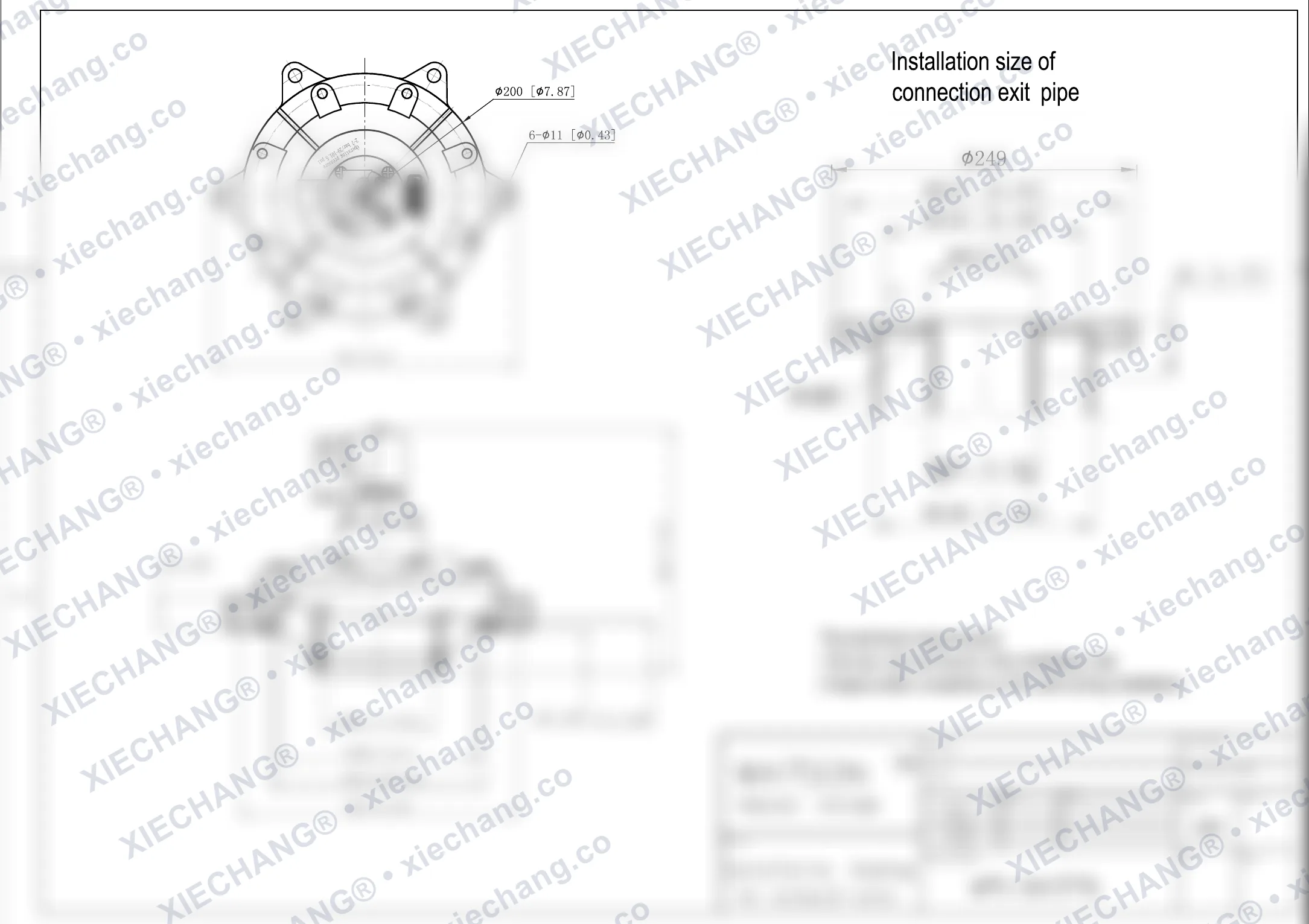 WPS-CA/EP76 · vanne immergée — Plan d'installation