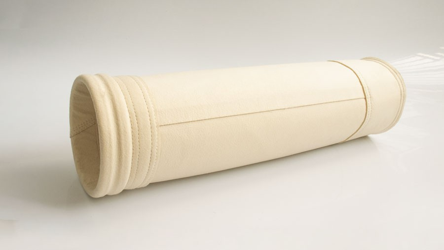Manche filtrante PPS / PTFE haute température pour gaz de combustion corrosifs